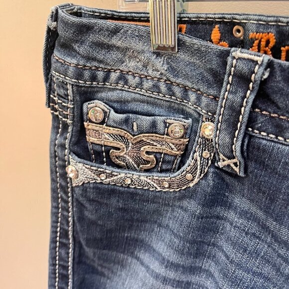 Rock Revival DIY Cut-Off Jean Shorts- Size 27 - Picture 2 of 6
